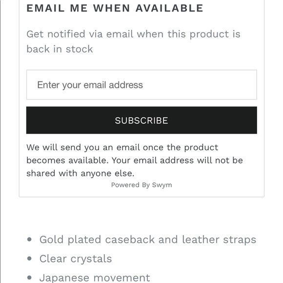 Beautiful Nic & Sid leather watch - Picture 3 of 4